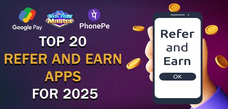 Teen Patti Master - Top 20 Refer and Earn Apps For 2026 - Earn upto 1,00,000